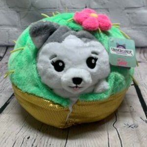 NEW Justice Undercover Squishable Plush in Disquise 7" Heather Husky in Cactus